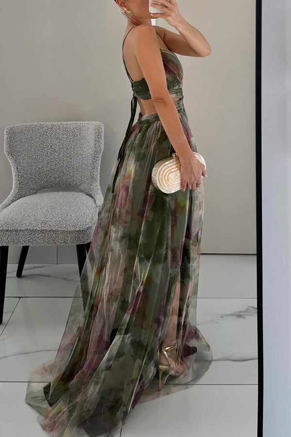 GISELLE | Vestido largo de gasa