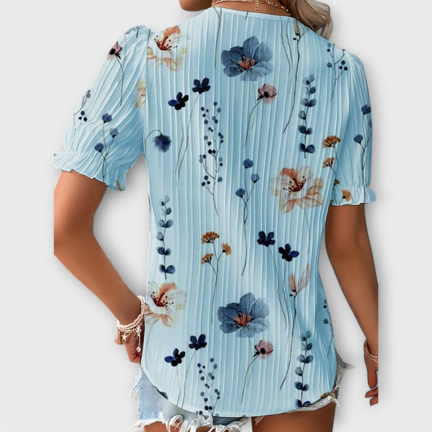 Hermina - Blusa con escote en V