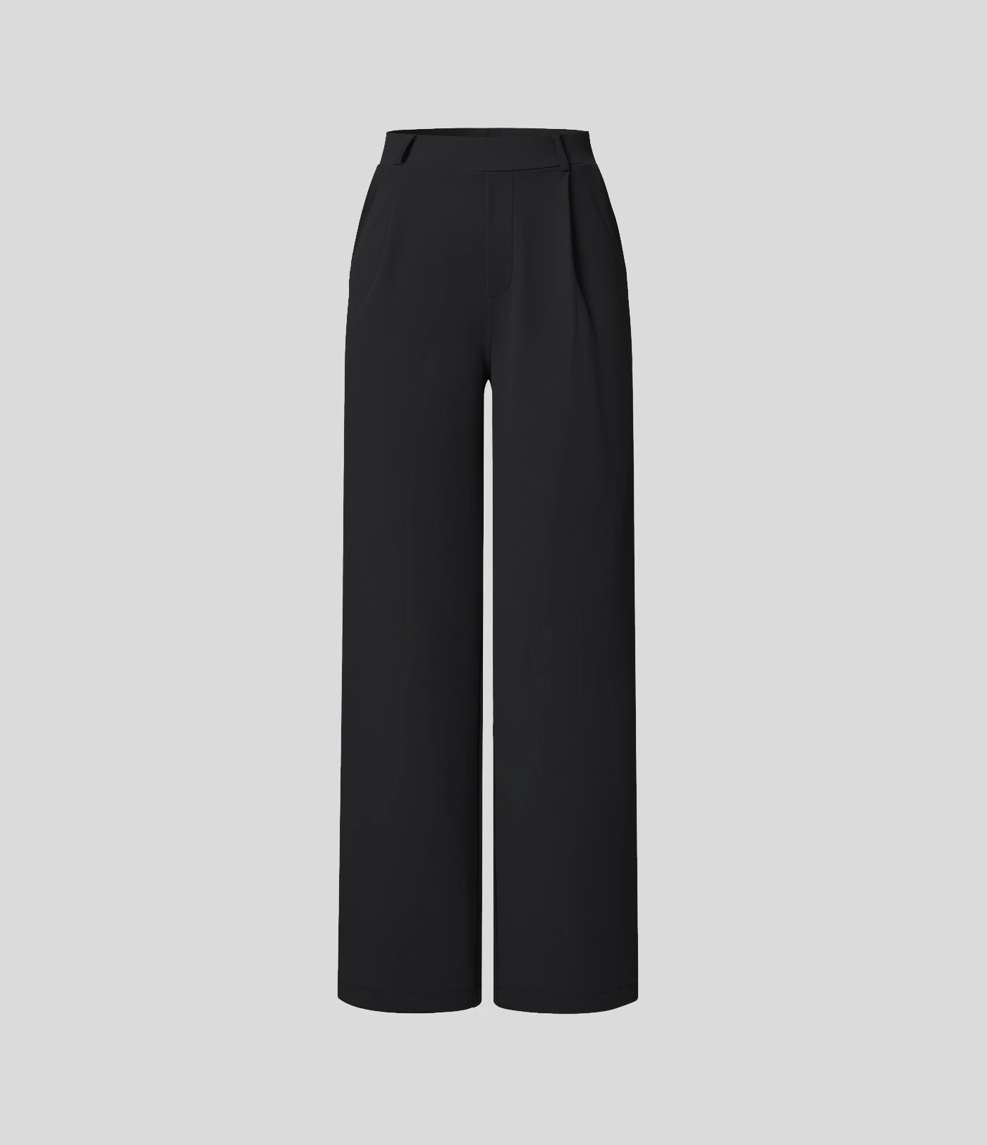 Pantalón Elegante Pierna Ancha De Tiro Alto Mujer