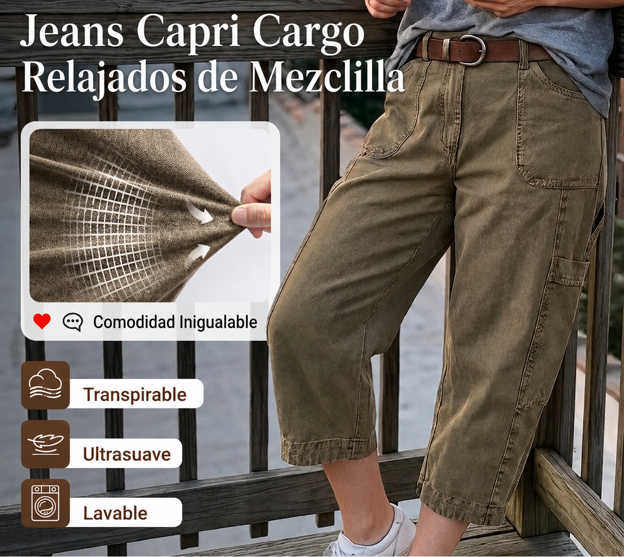 Pantalones Cargo Capris