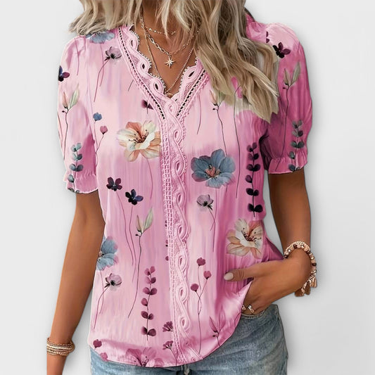 Hermina - Blusa con escote en V