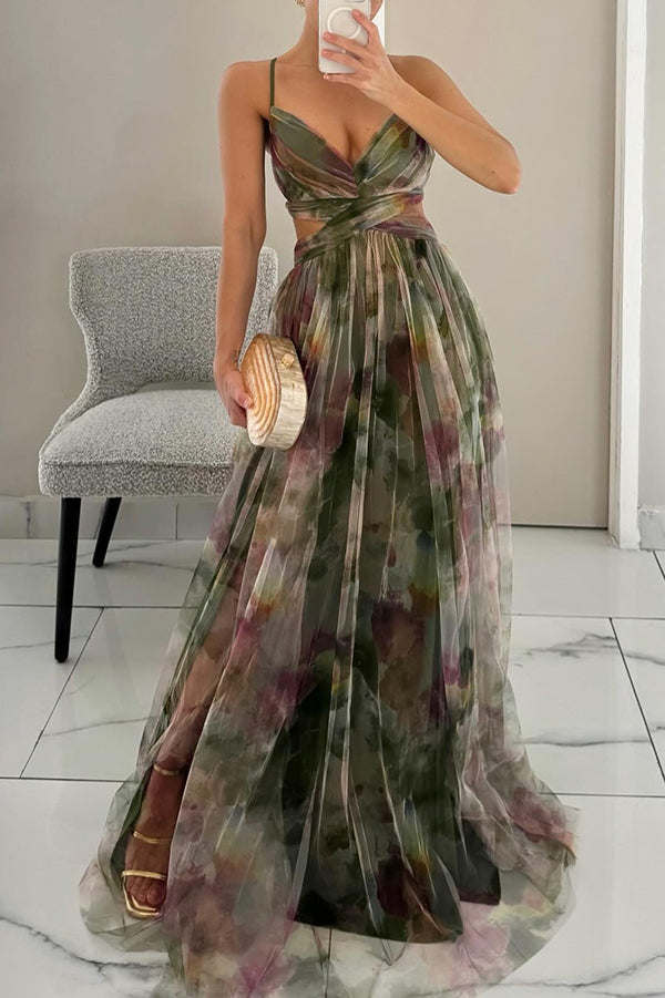 GISELLE | Vestido largo de gasa