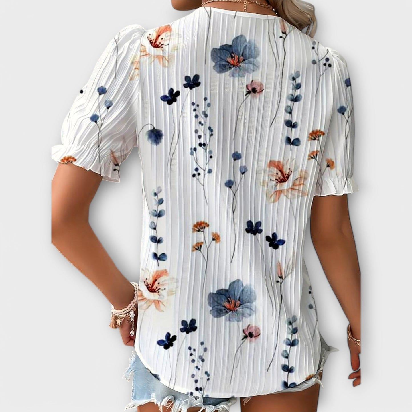 Hermina - Blusa con escote en V