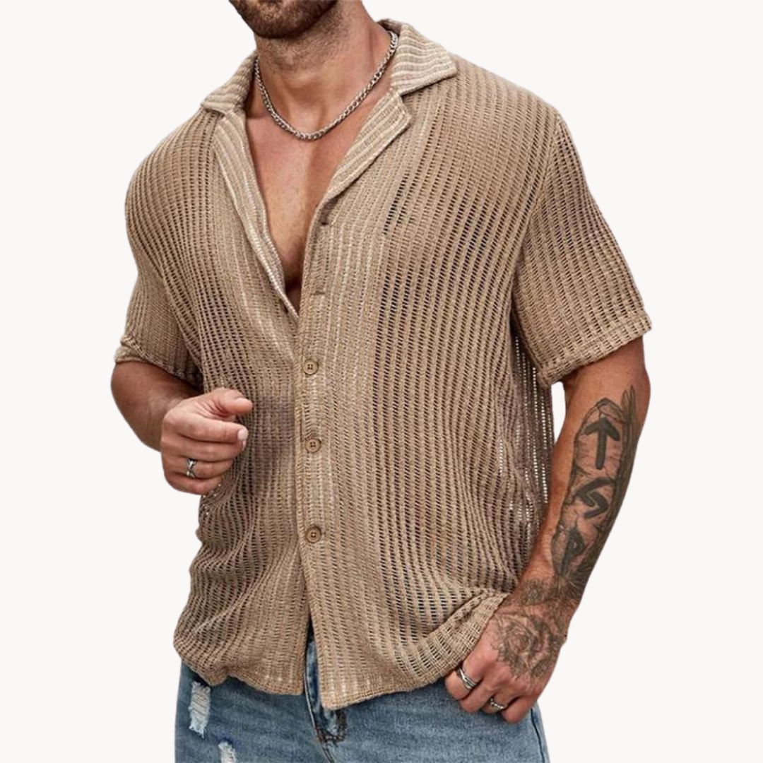 Rodrigo | Camisa calada de manga corta