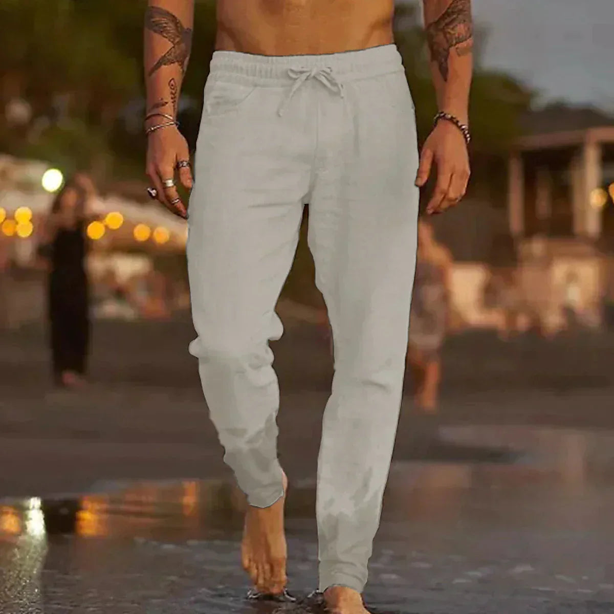 Mateo | Pantalones de Playa de Lino