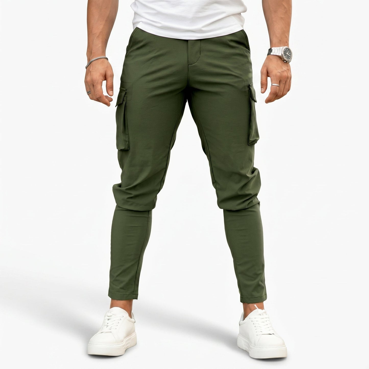 Franco Pantalones Cargo - Verde