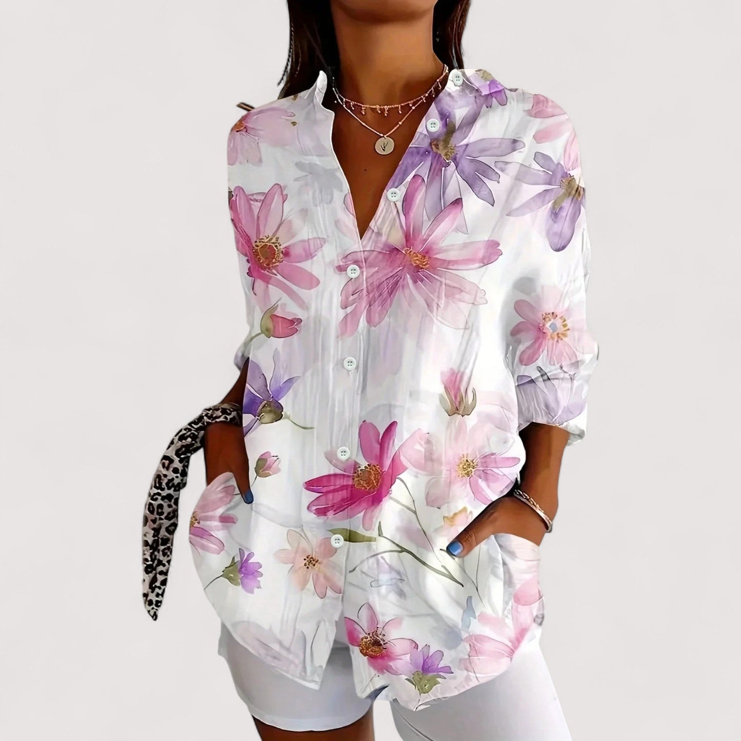 Anka – Blusa ligera en tonos coloridos