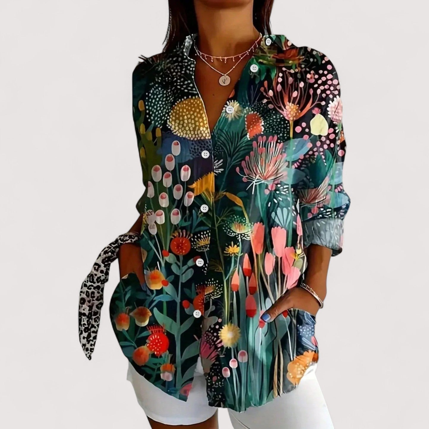 Anka – Blusa ligera en tonos coloridos