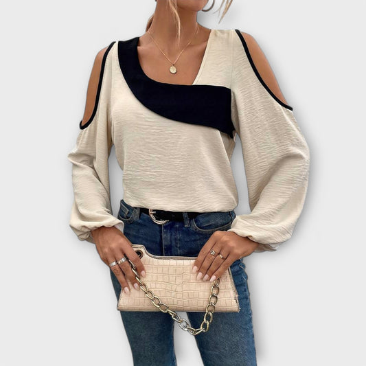 Anica - Blusa con escote cuadrado
