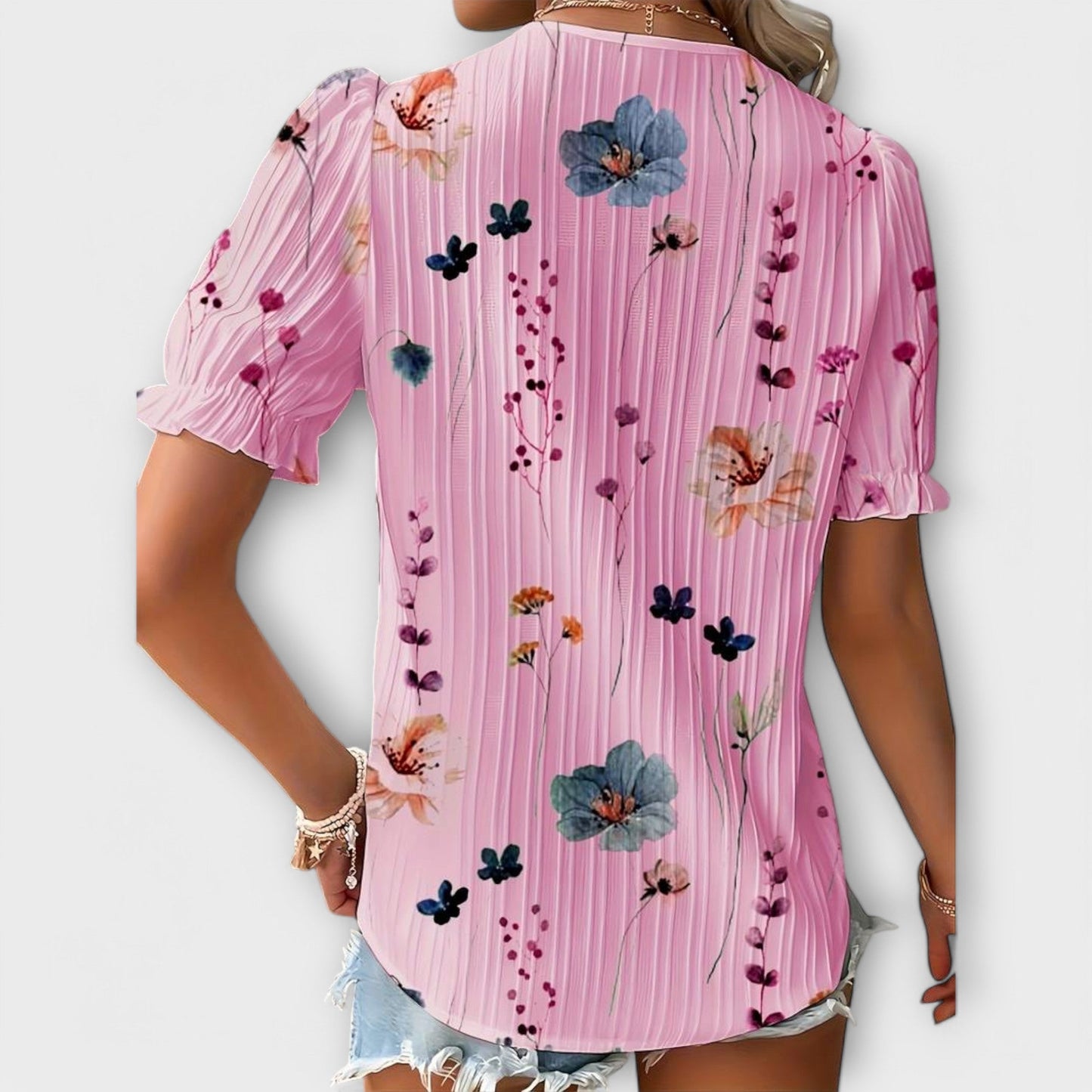 Hermina - Blusa con escote en V