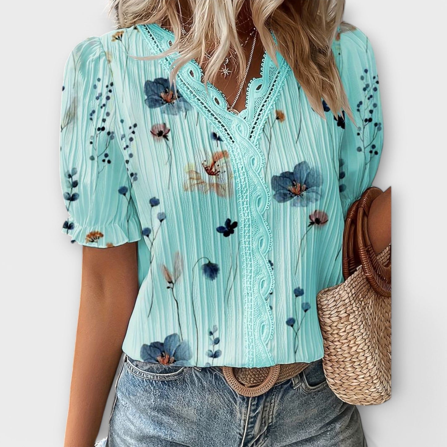 Hermina - Blusa con escote en V