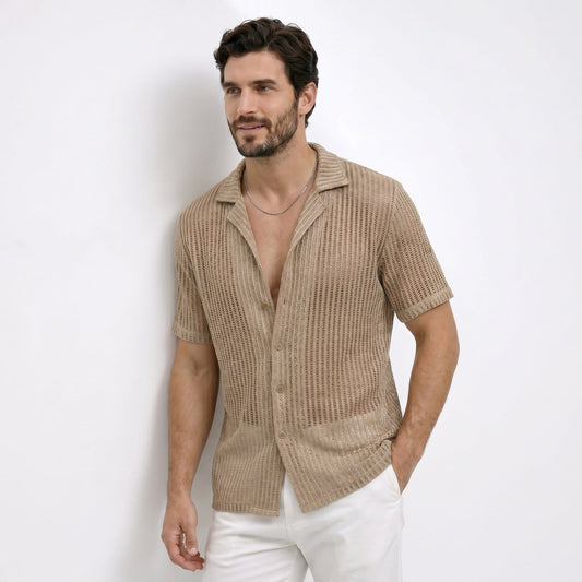 Rodrigo | Camisa calada de manga corta