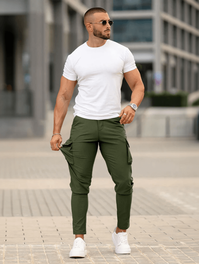Franco Pantalones Cargo - Verde
