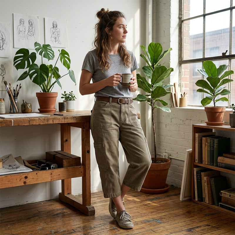 Pantalones Cargo Capris